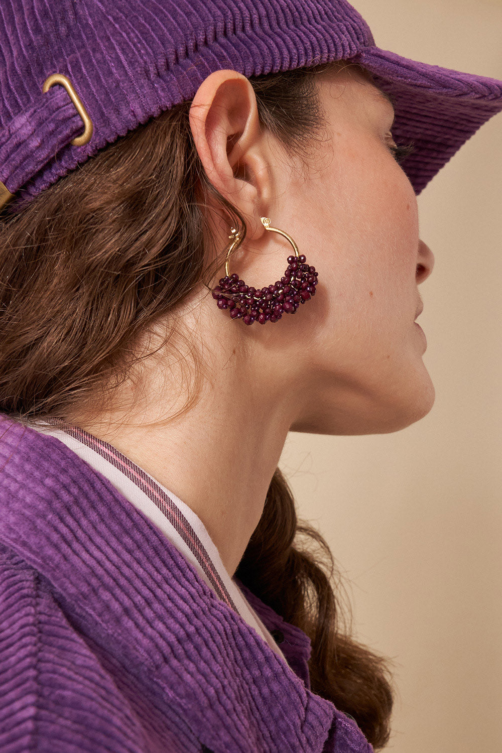earrings poline blueberry
