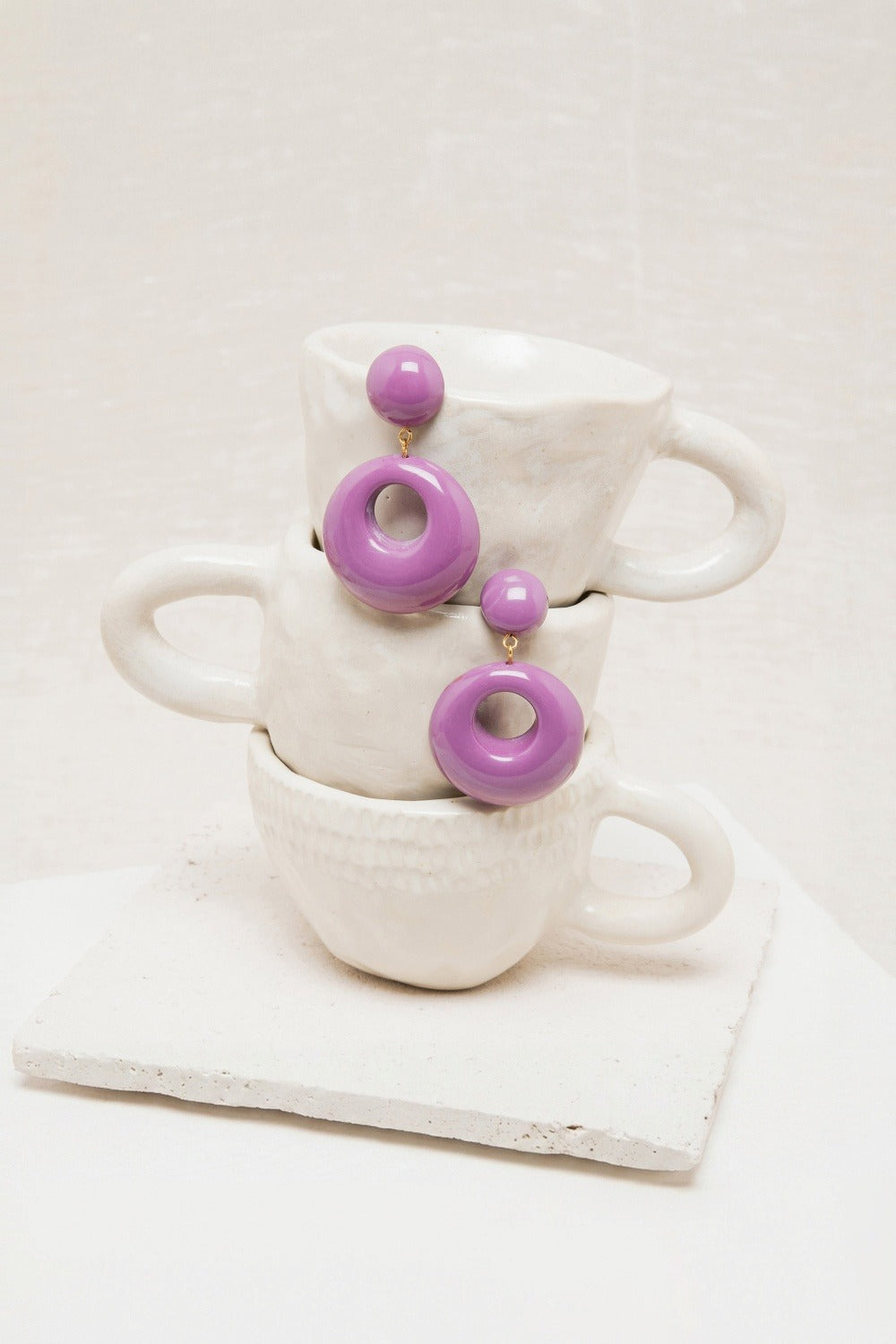 Boucles D'Oreilles Poppie Violine