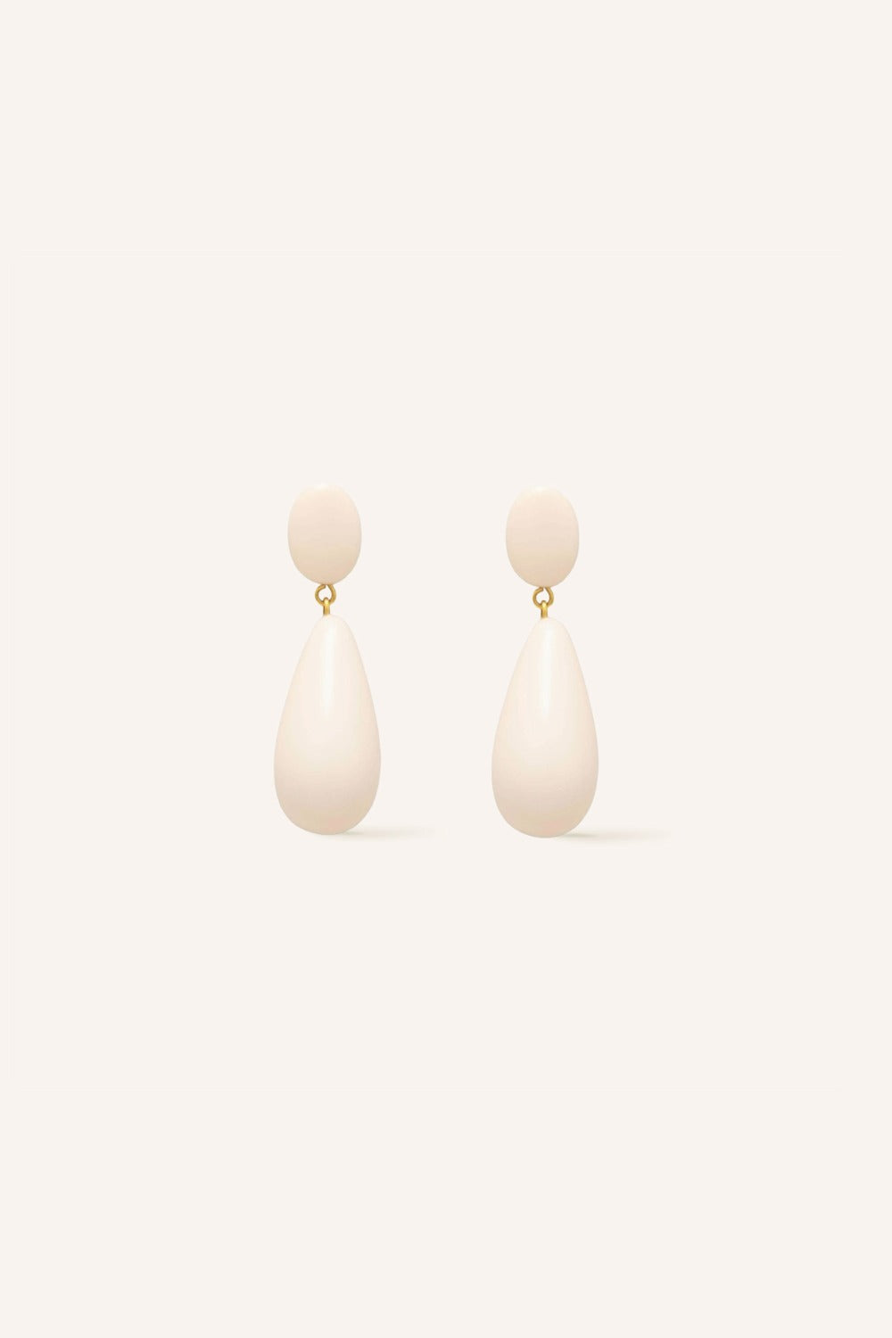 Boucles d'oreilles Gallia Ecru