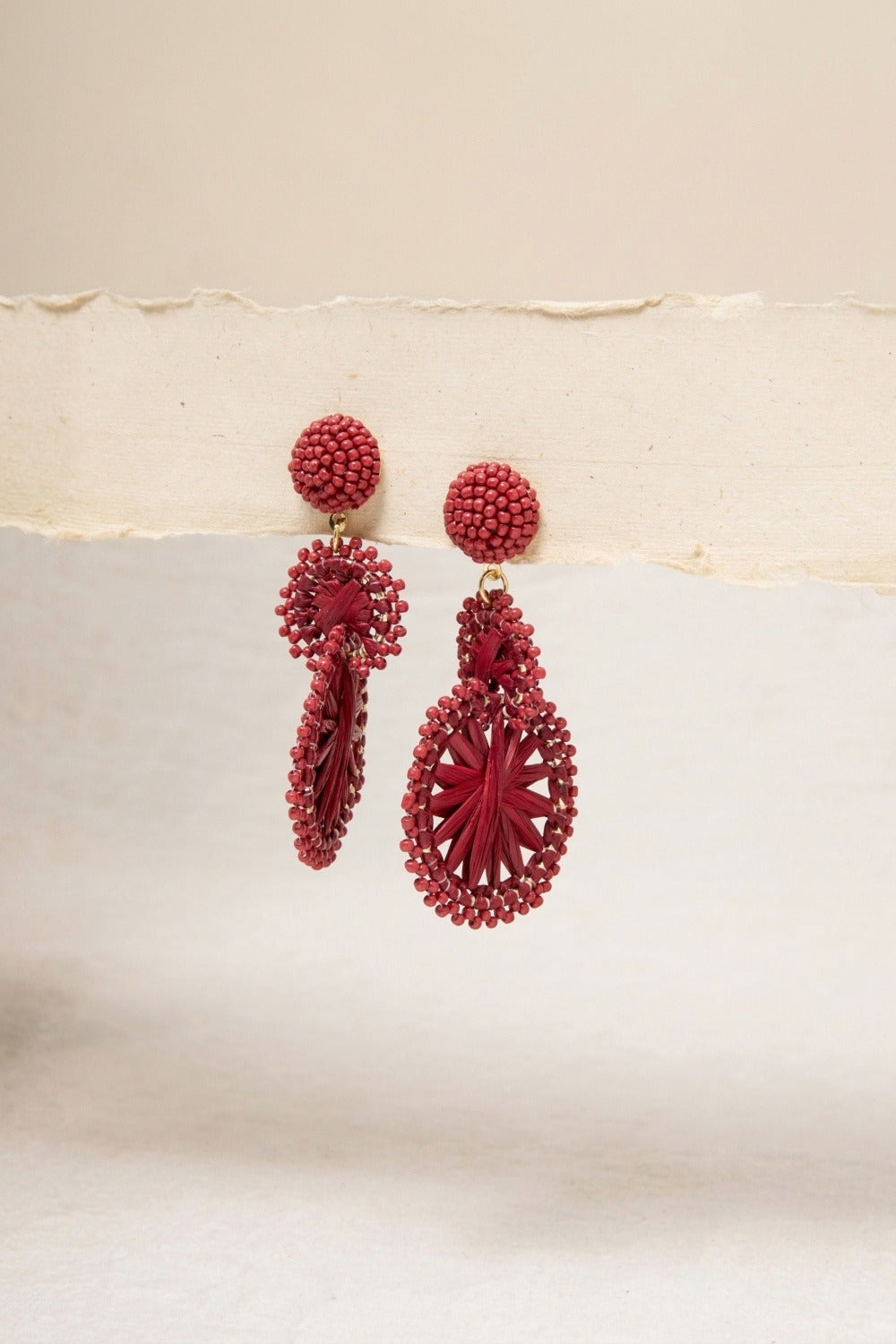 Boucles D'Oreilles Allegra Pourpre
