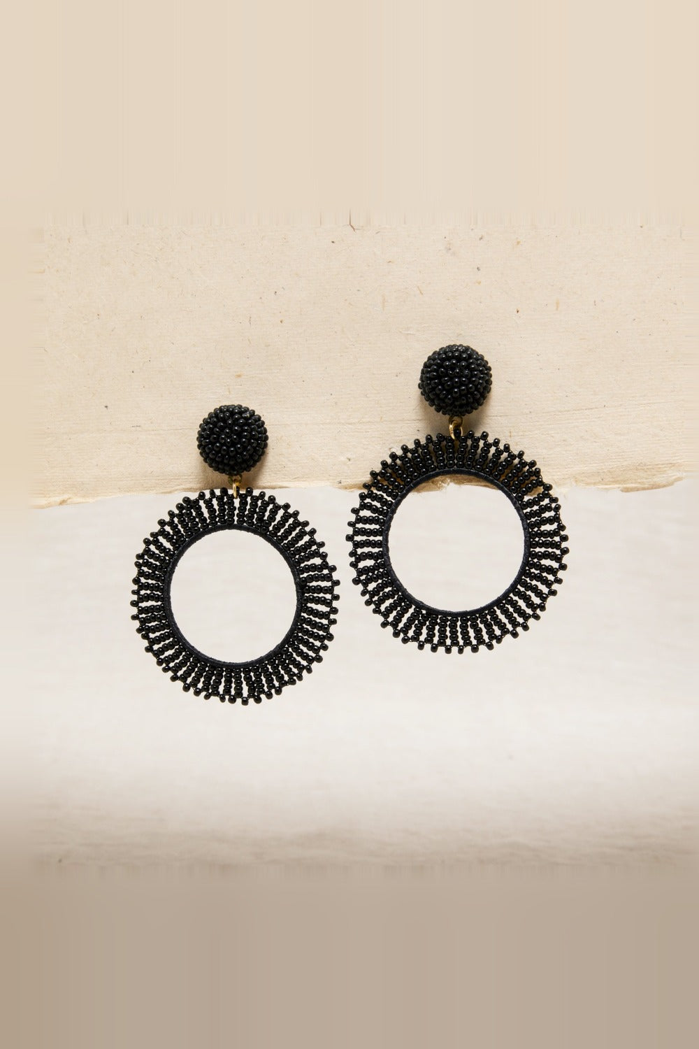 Boucles D'Oreilles Cecilia Noir