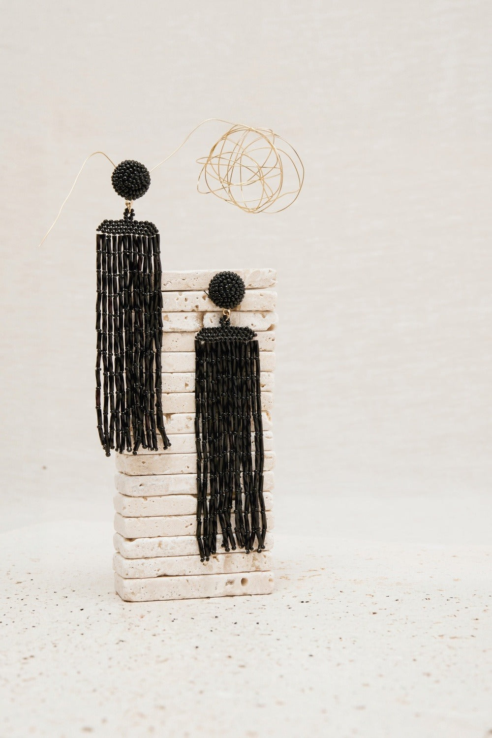 Boucles D'Oreilles Eclipse Noir