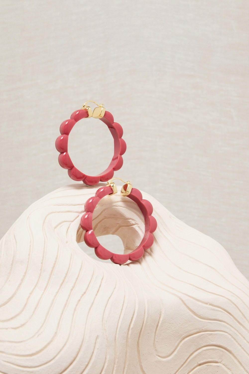 Boucles D'Oreilles Suzette Pourpre