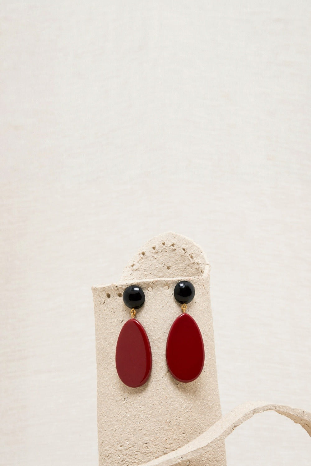 Boucles D'Oreilles Solange Noir/Rooibos