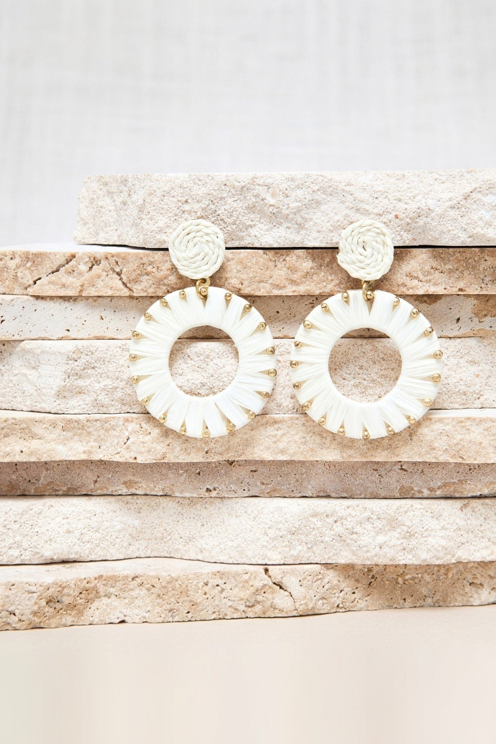 Boucles D'Oreilles Joee Ecru