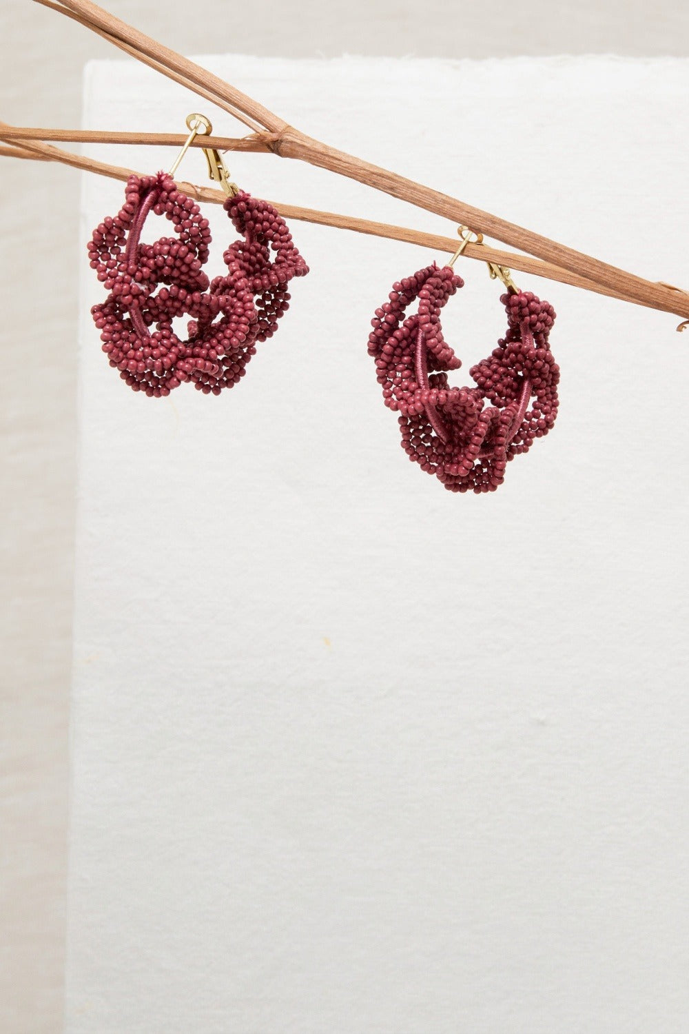 Boucles D'Oreilles Mini Megan Pourpre