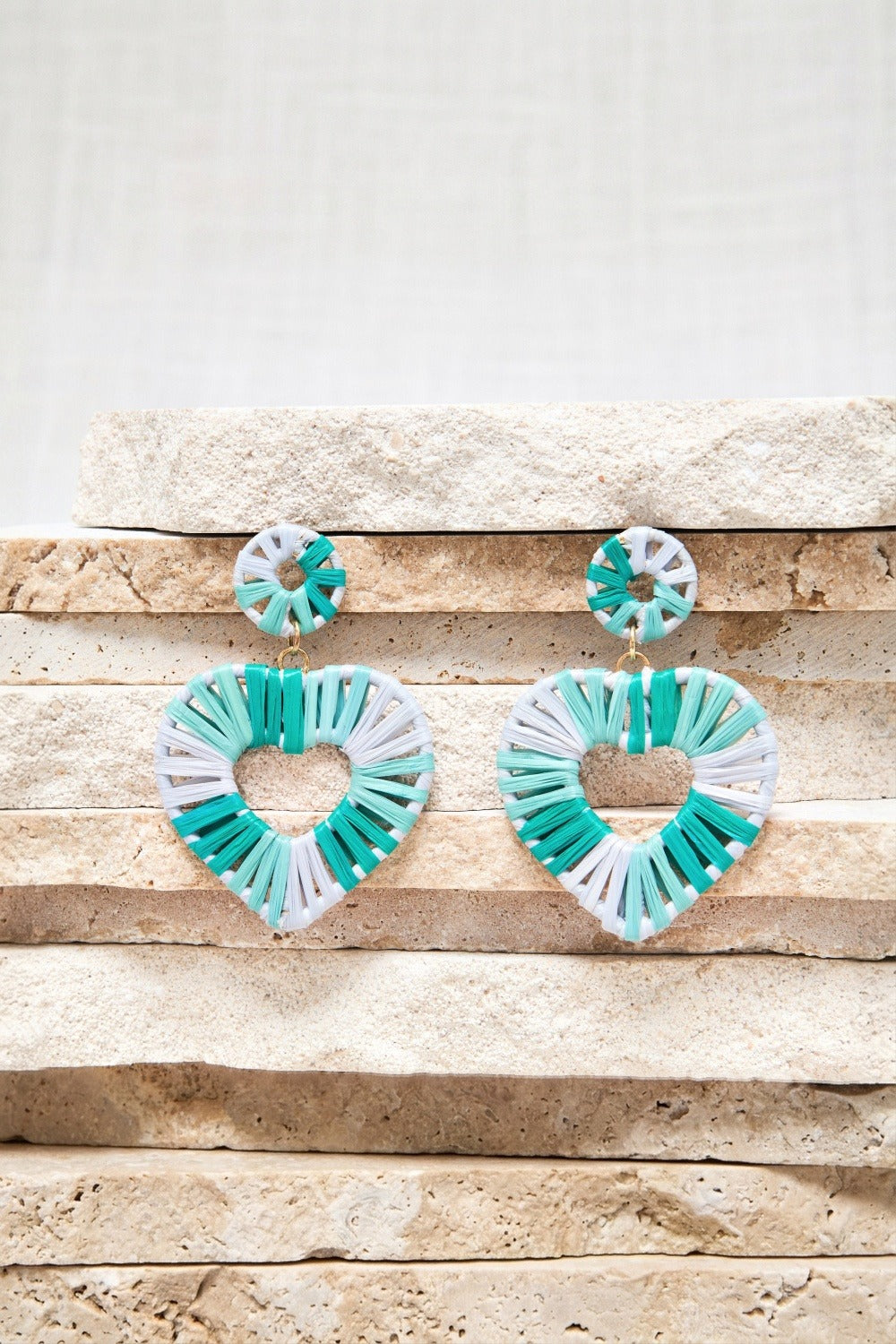 Boucles D'Oreilles Thea Menthe/Jade