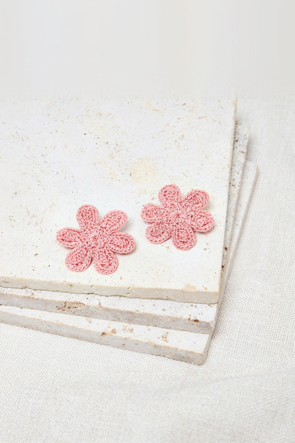 Boucles D'Oreilles Flore Orange Brulee