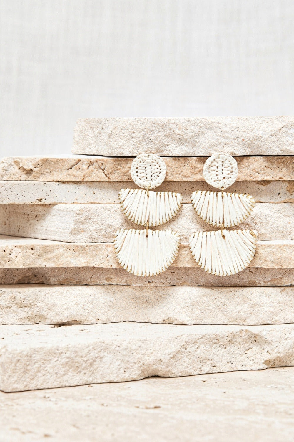 Boucles D'Oreilles Janny Ecru