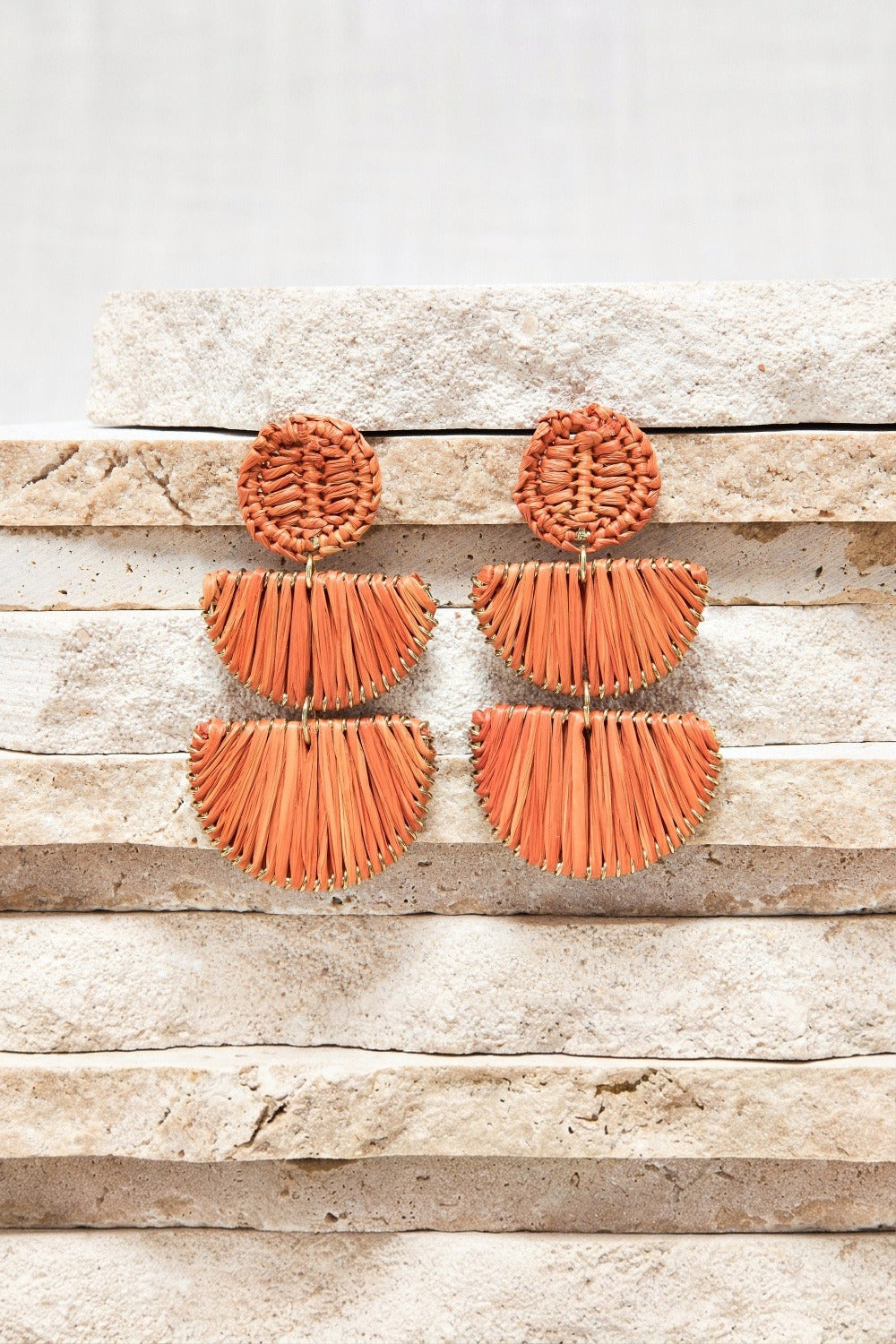 Boucles D'Oreilles Janny Orange Brulee
