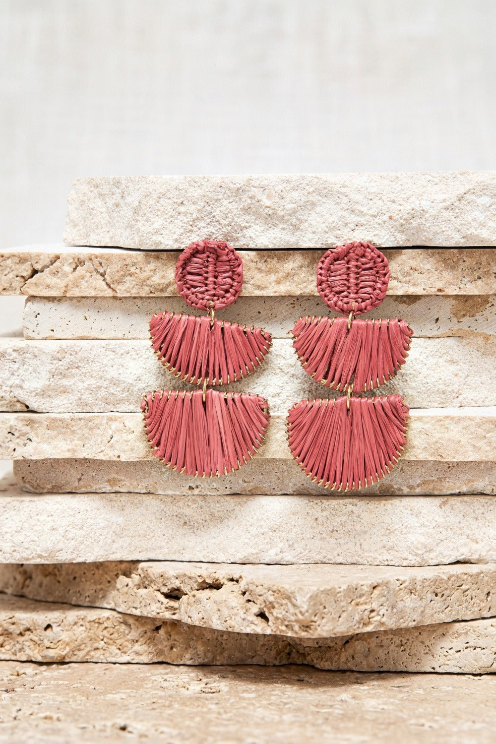 Boucles D'Oreilles Janny Pourpre