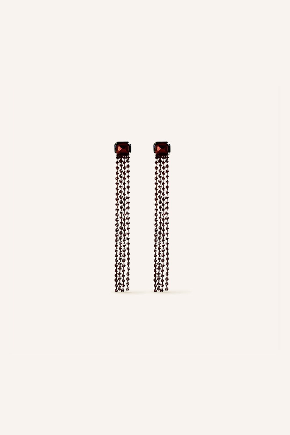Boucles d'oreilles Scarlet Grenat