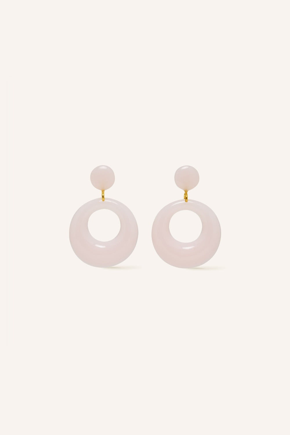 Boucles D'Oreilles Phily Agate Rose