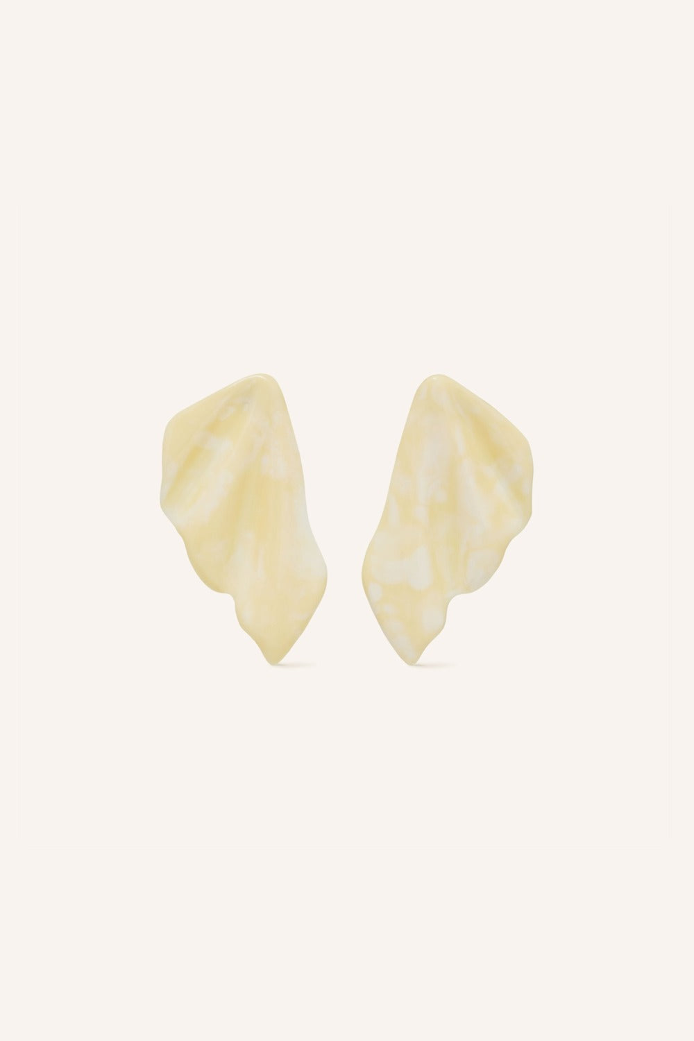 Boucles D'Oreilles Liv Ecru Marbre