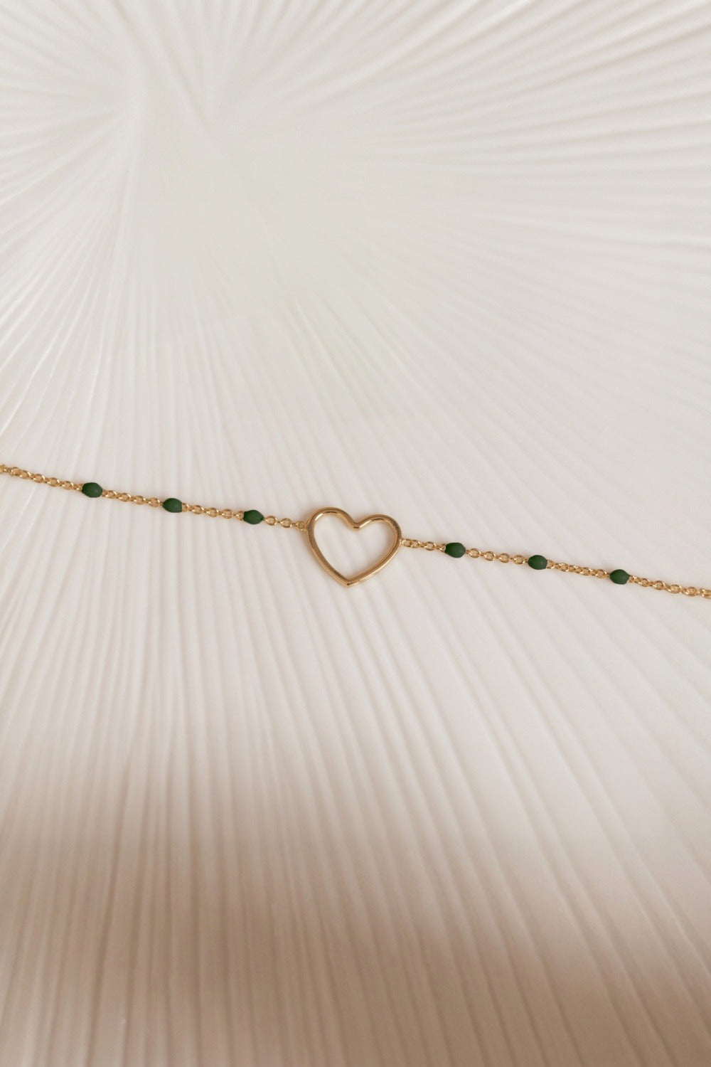 Bracelet Heart Emeraude