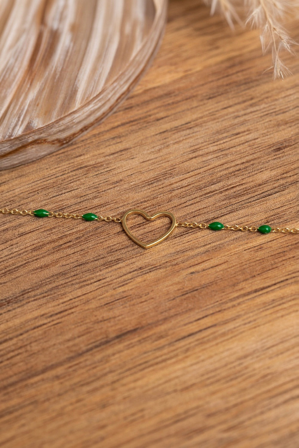 Bracelet Heart Emeraude