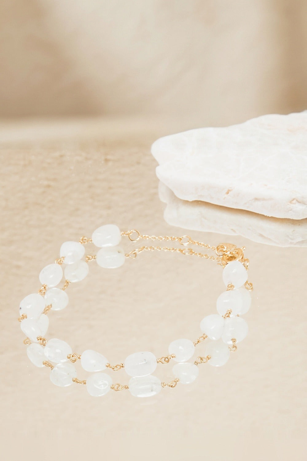 Bracelet Layan Pierre De Lune Blanche