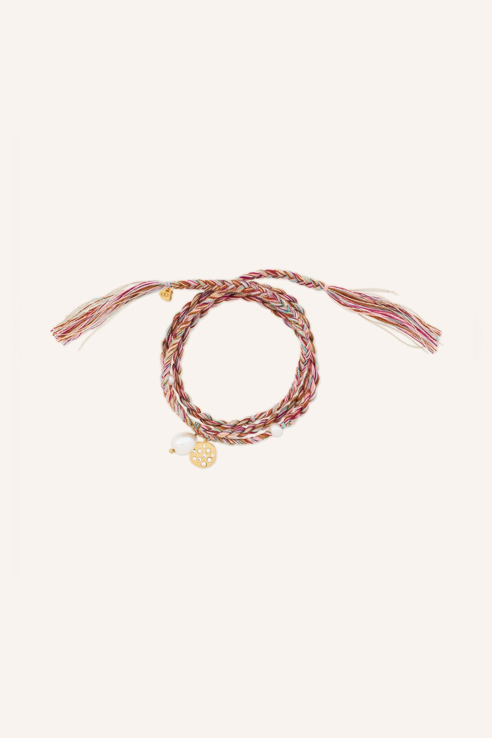 Bracelet Elina Perle Blanche/Zircon Blanc/Wild Rose