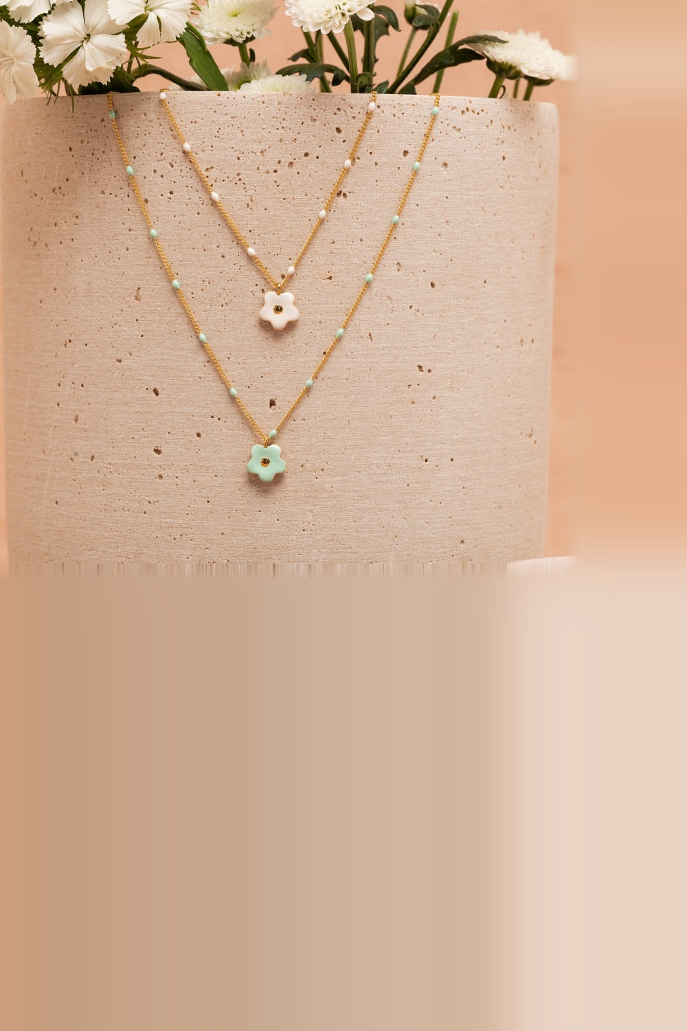 Collier Magnolia Opaline