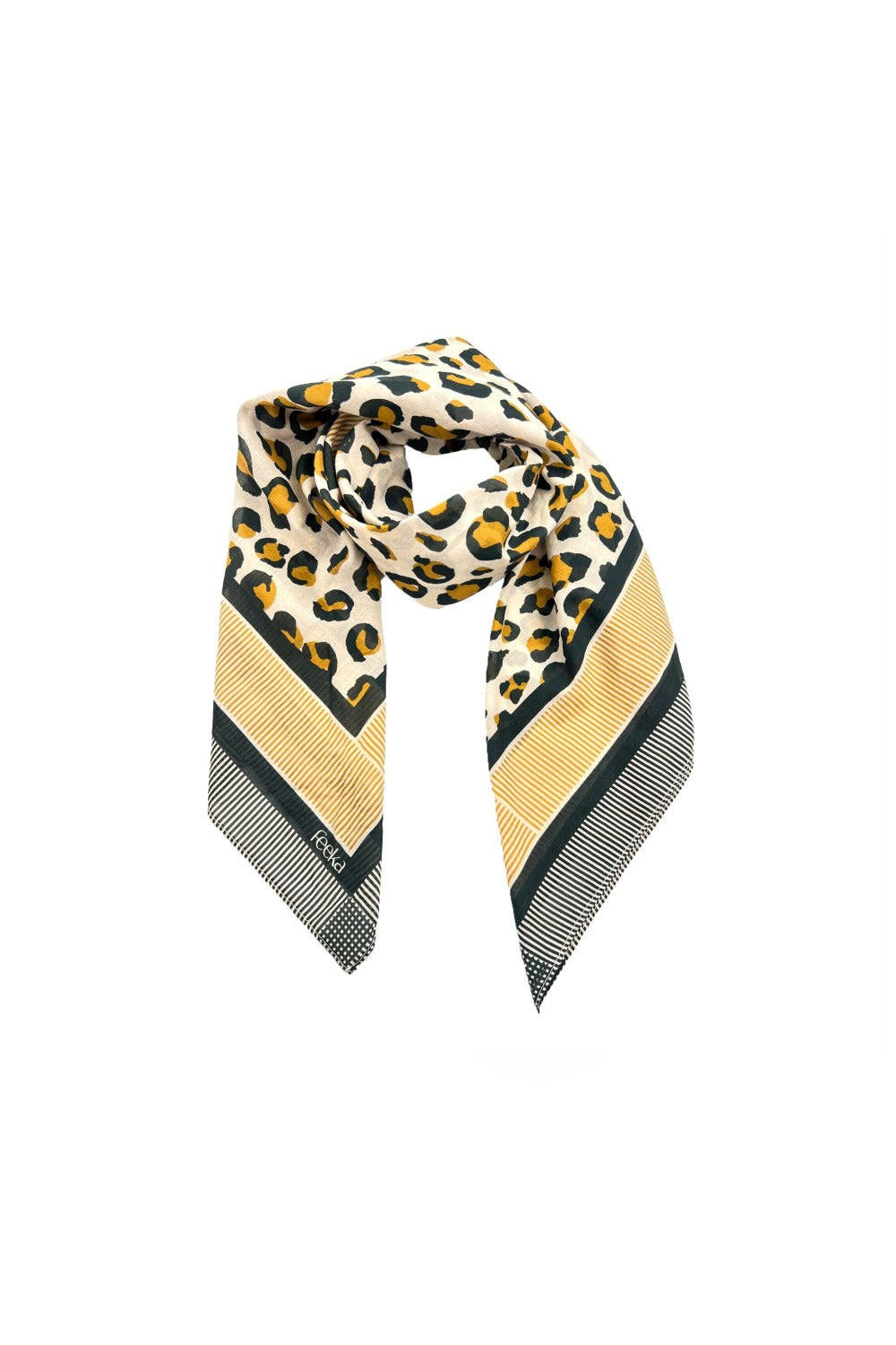 Foulard Leopold Leo Noir