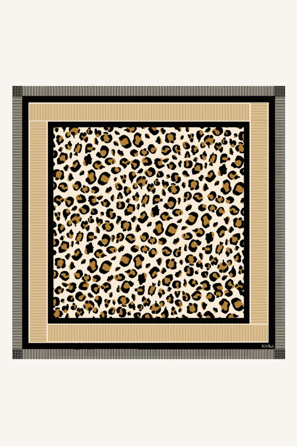 Foulard Leopold Leo Noir