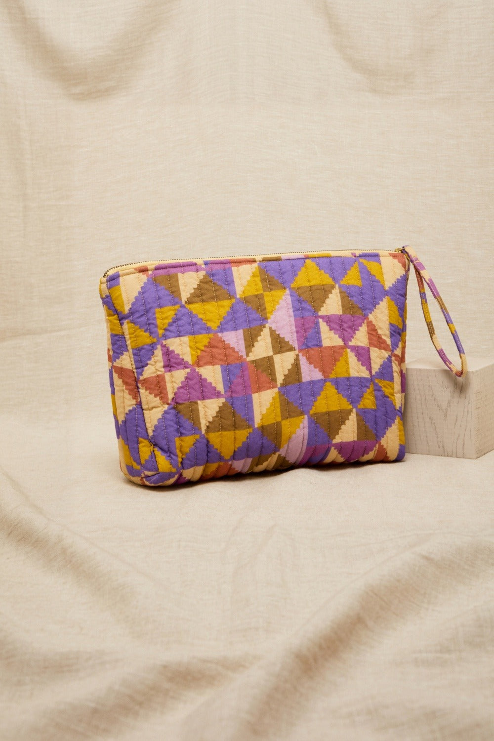 Pochette Madda Patchwork Violine