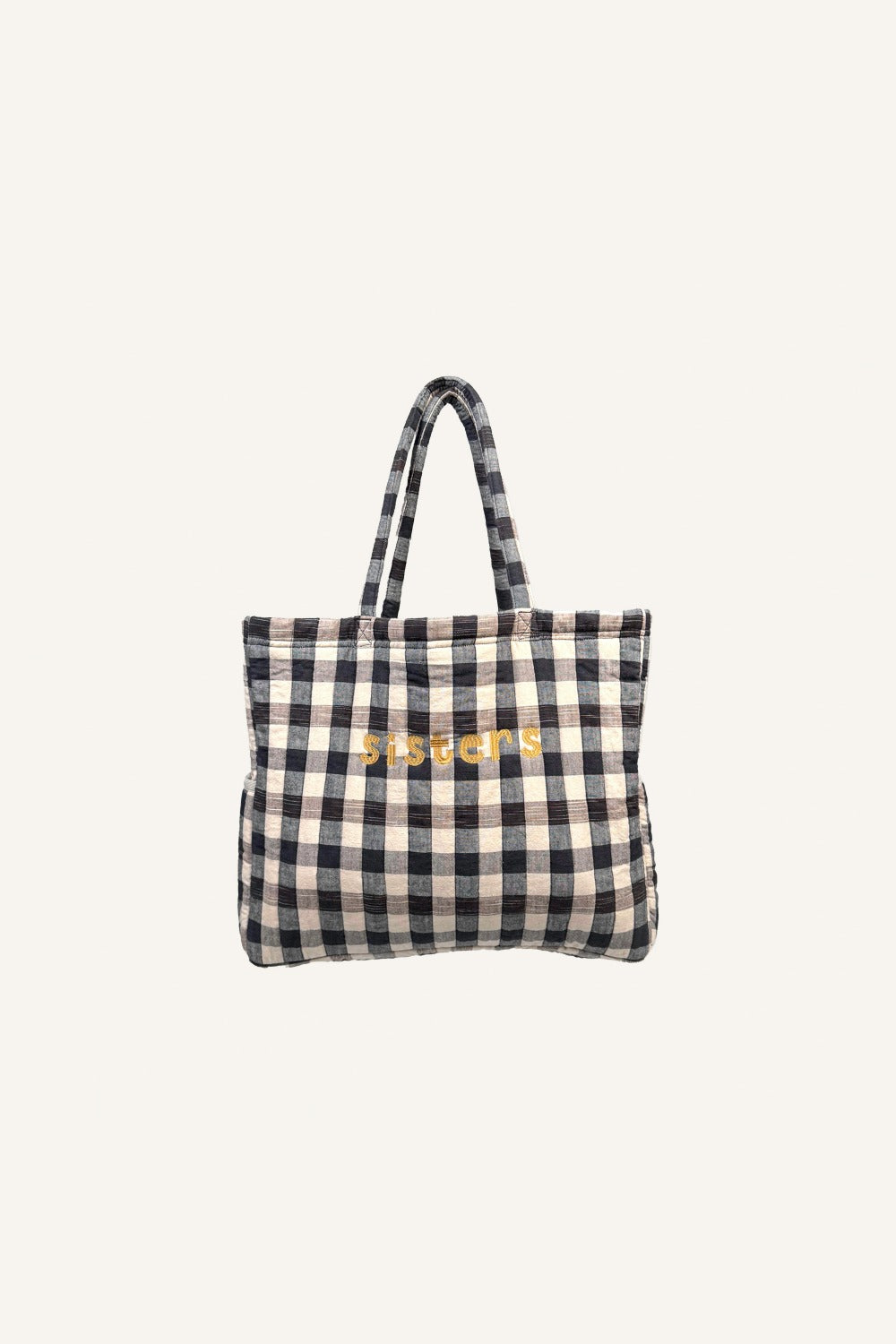 Sac Ishae Carreau Noir/Ebene