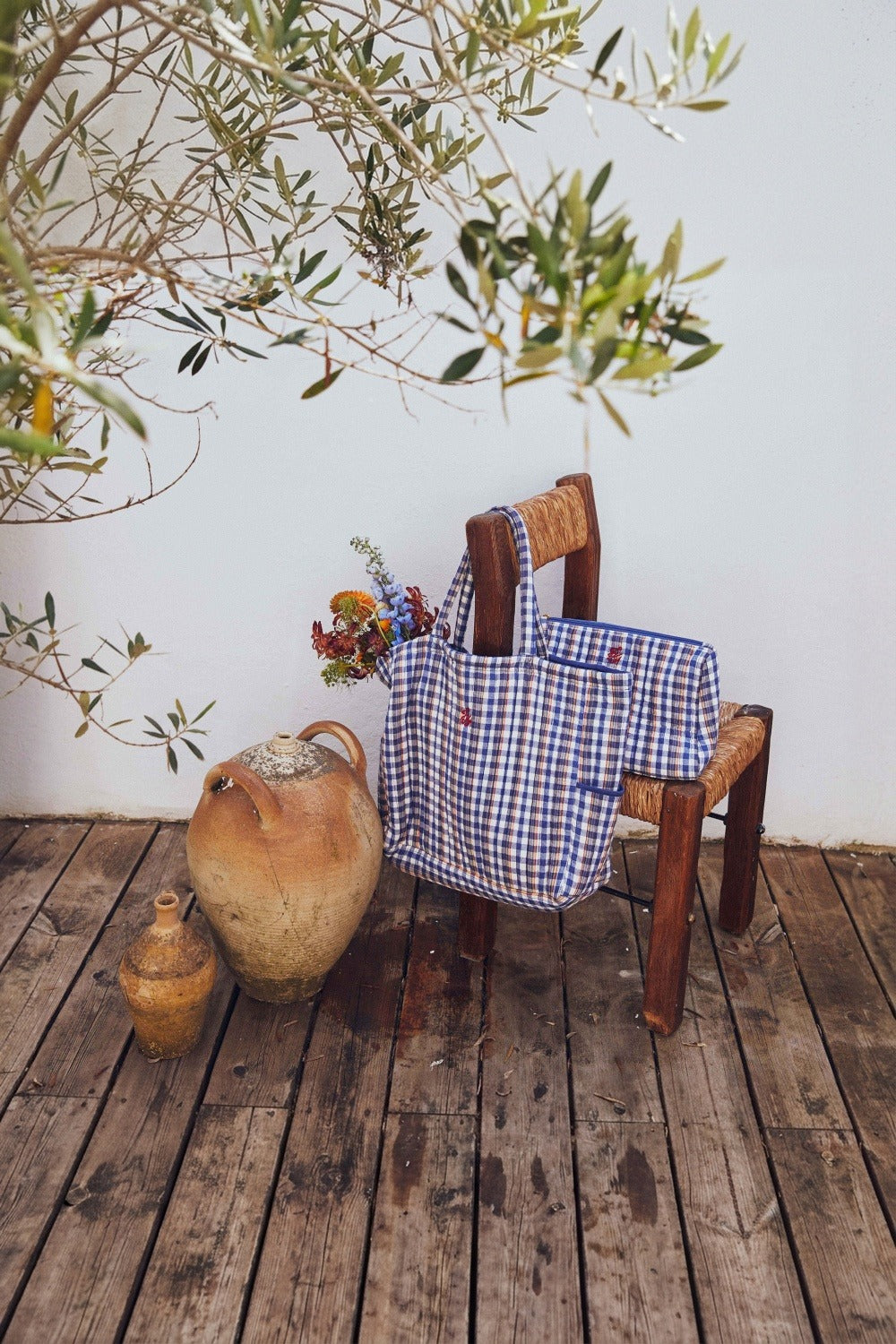 Sac Ishae Carreau Indigo
