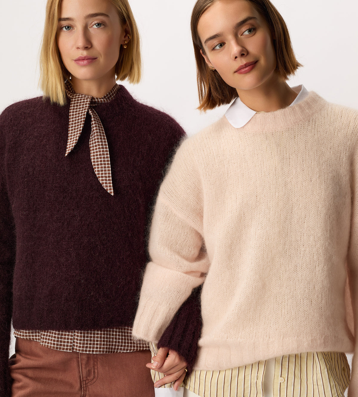 Pull manches longues Mohair et laine BLOOM